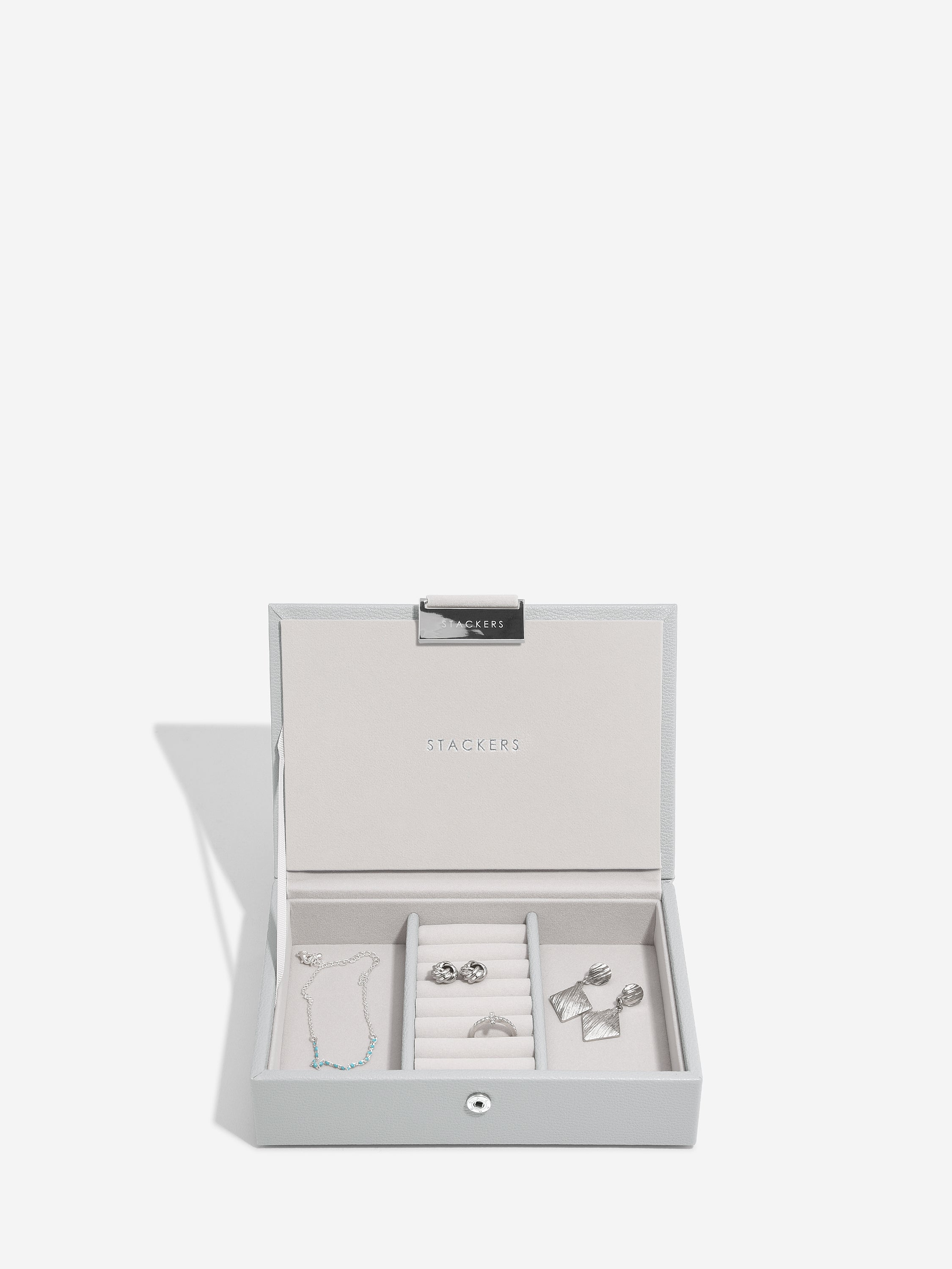 Stackers Mini Boîte à Bijoux Lot de 2 Gris