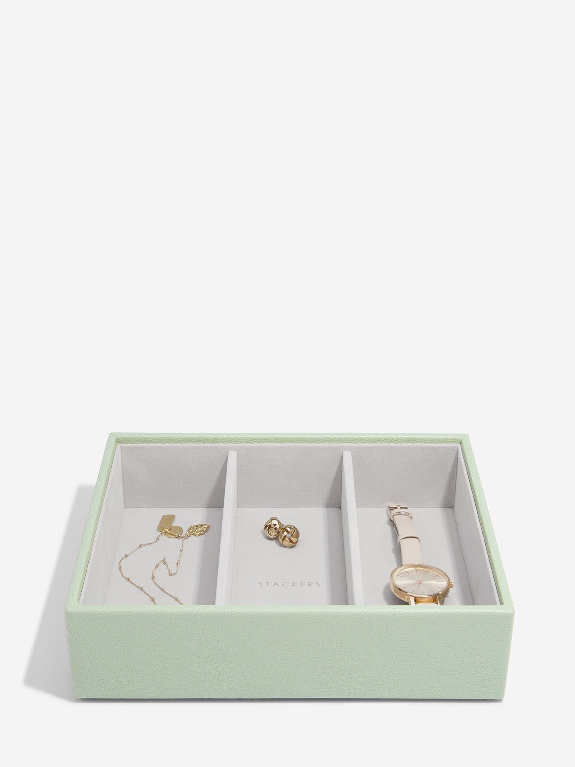 Stackers Classic Boîte à Bijoux Lot de 5 Vert Sauge