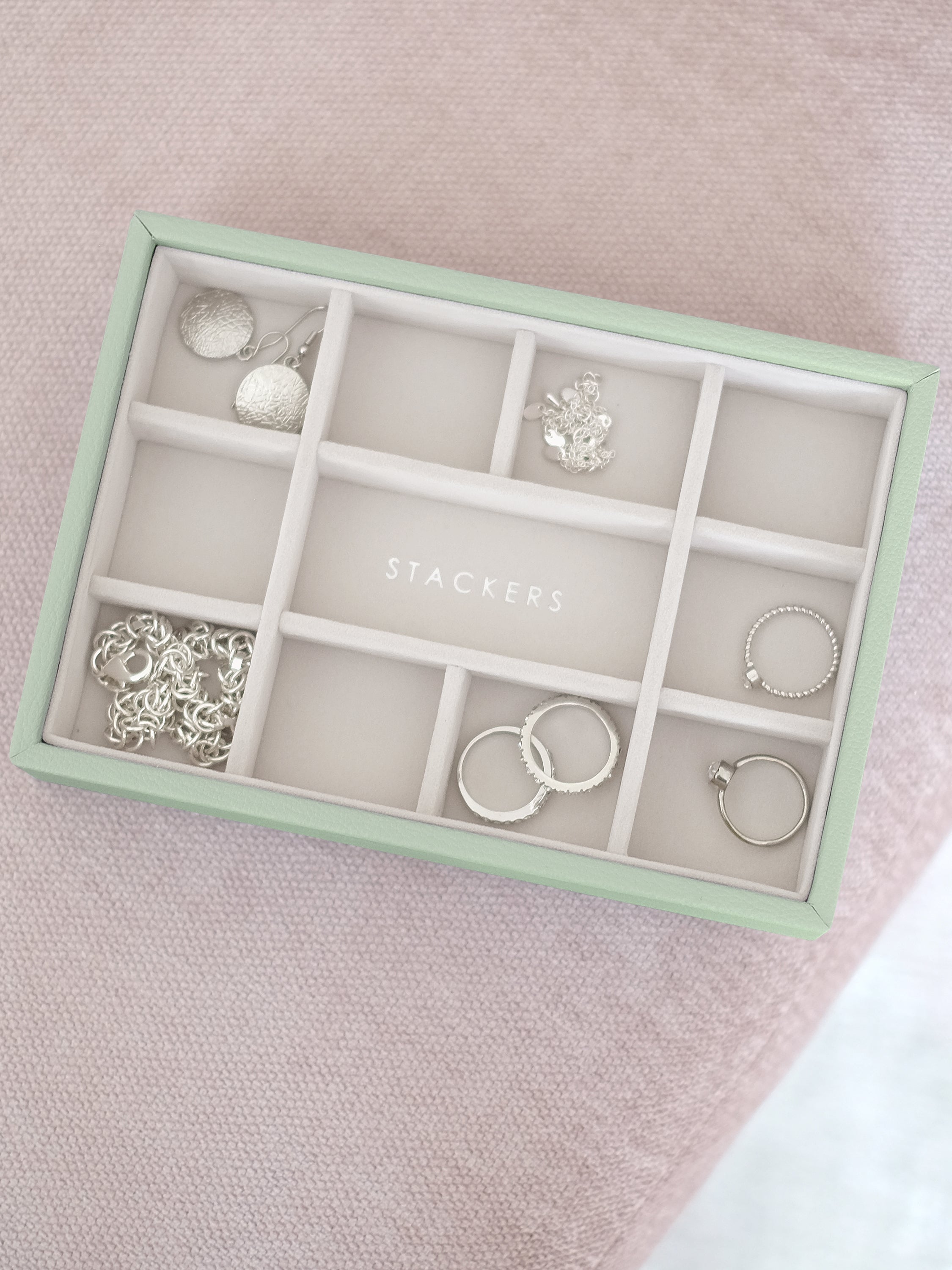 Stackers Mini Compartiment à bijoux vert sauge