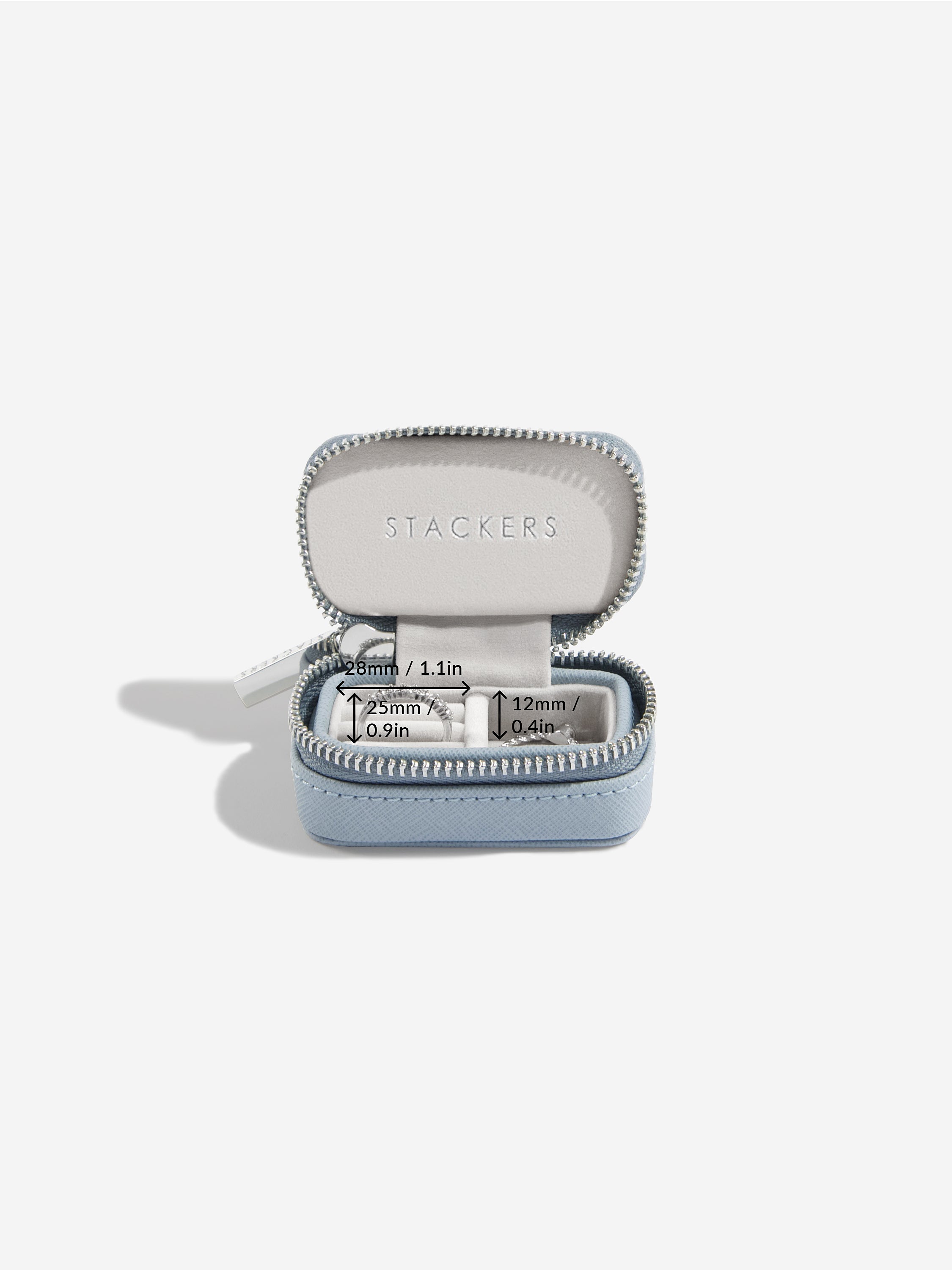 Stackers Petite Jewellery Box Blue