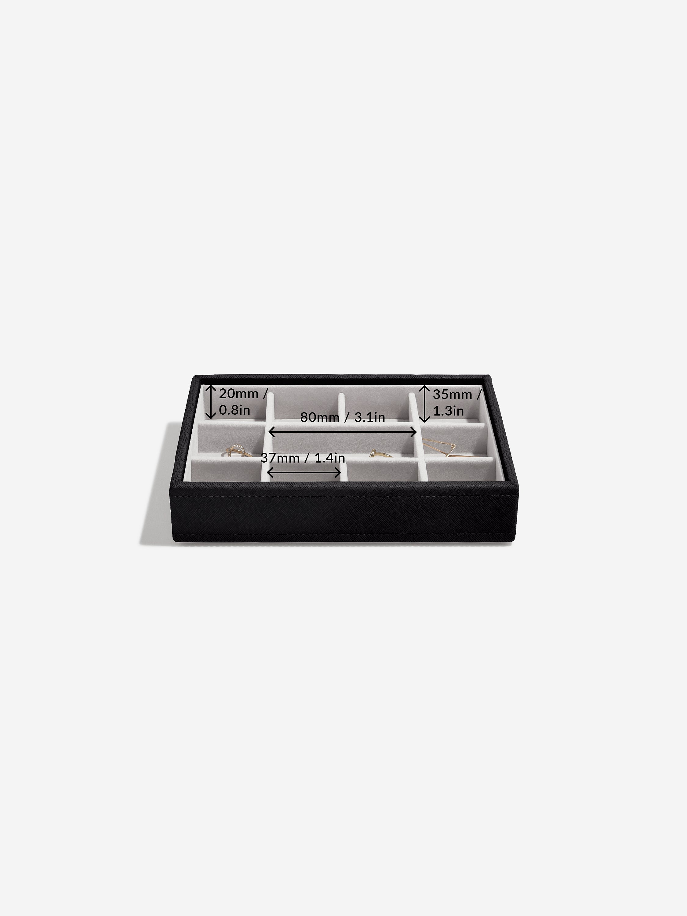 Stackers Mini couche de bijoux noir
