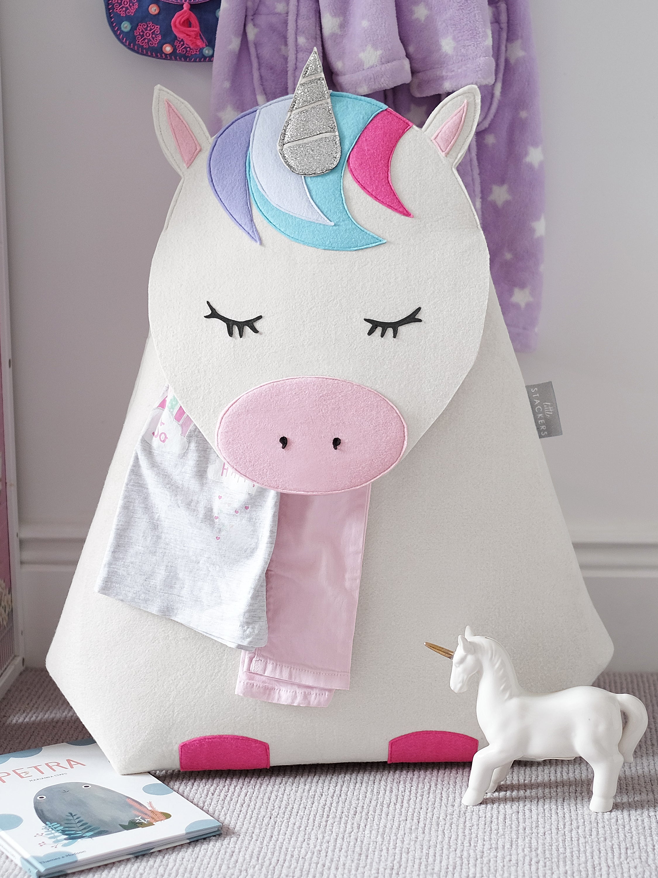 Little Stackers - Panier de rangement Licorne