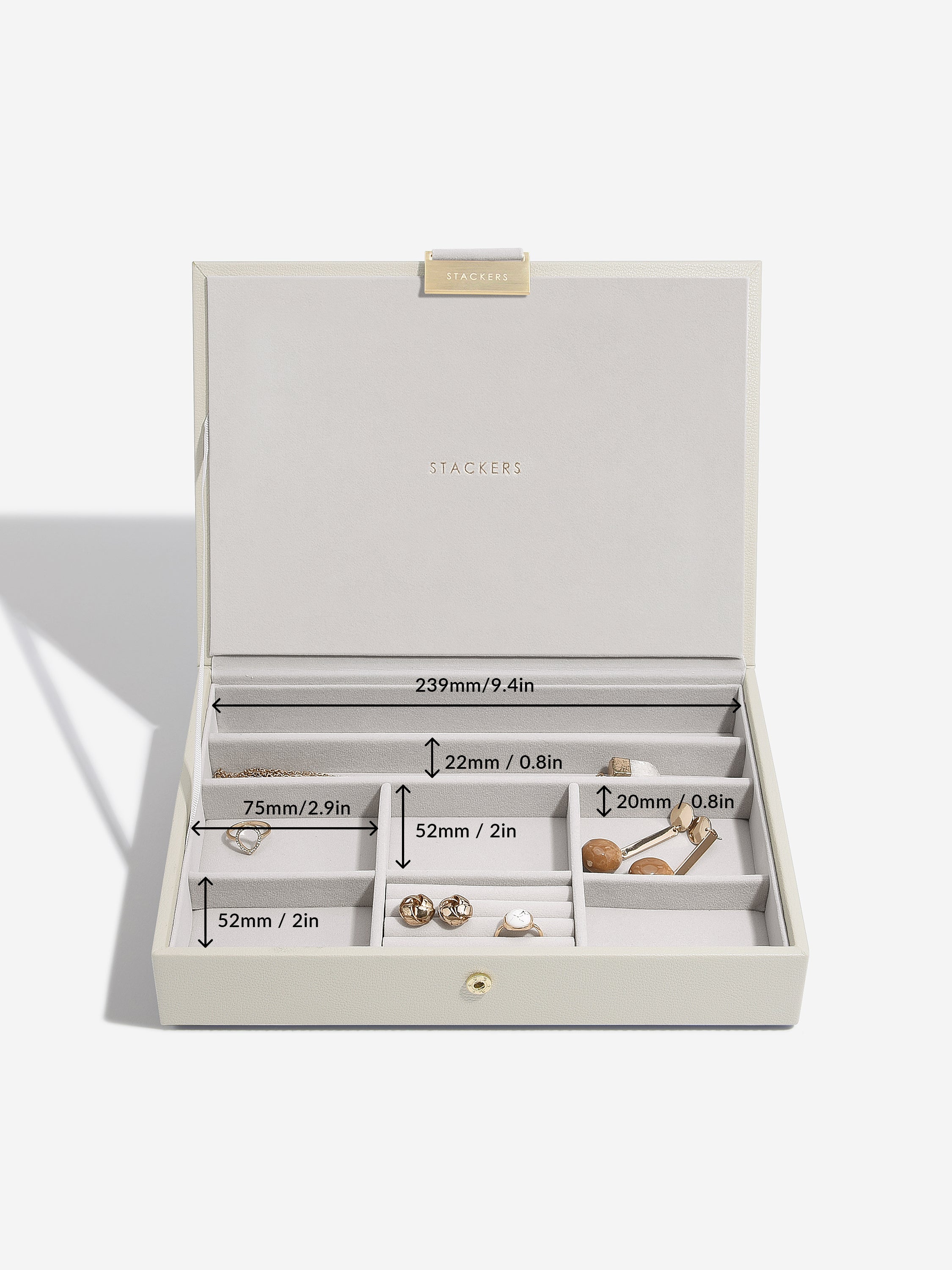 Stackers Classic Boîte à Bijoux Lot de 5 Avoine