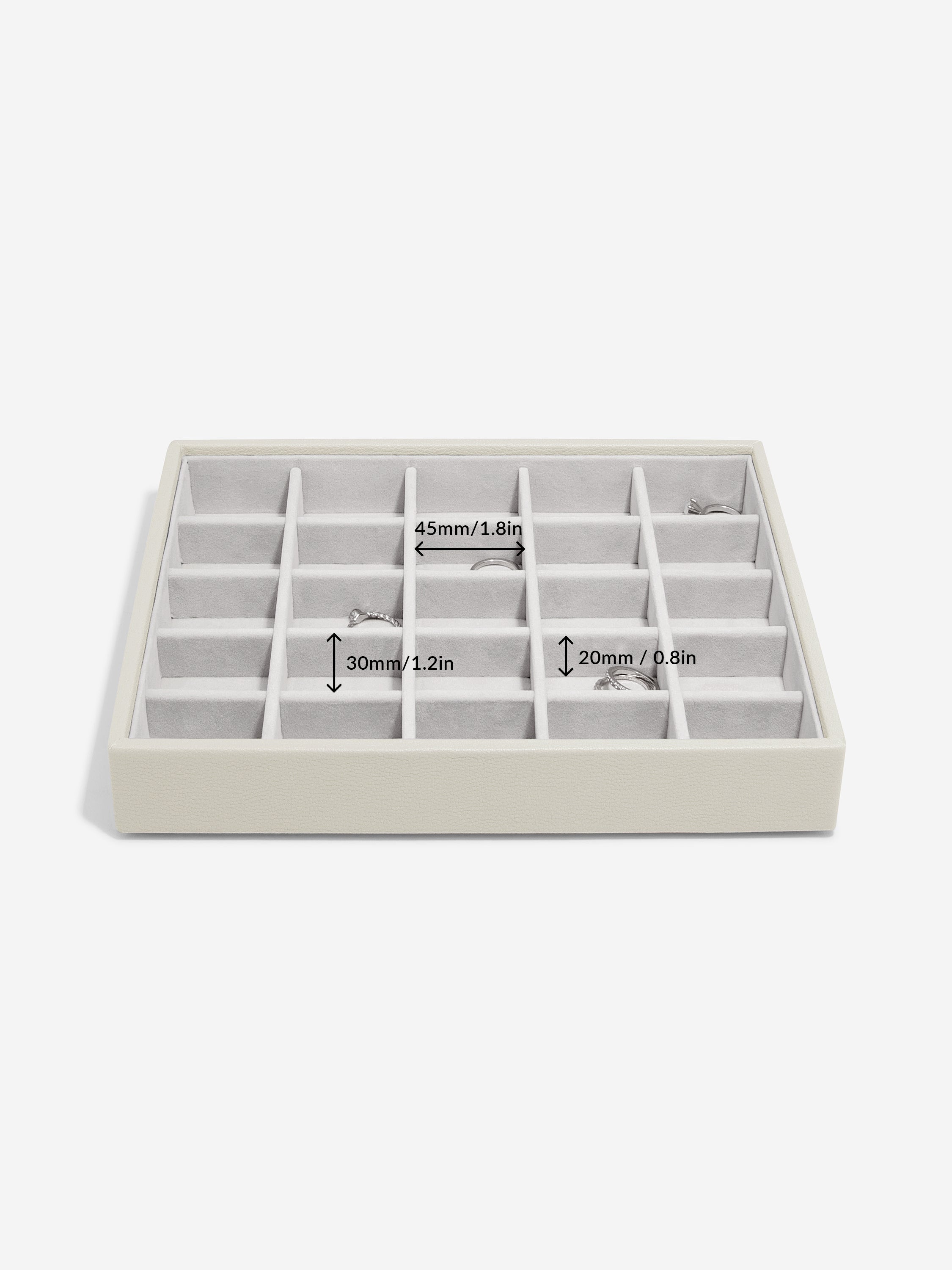 Stackers Classic Boîte à Bijoux Lot de 5 Avoine