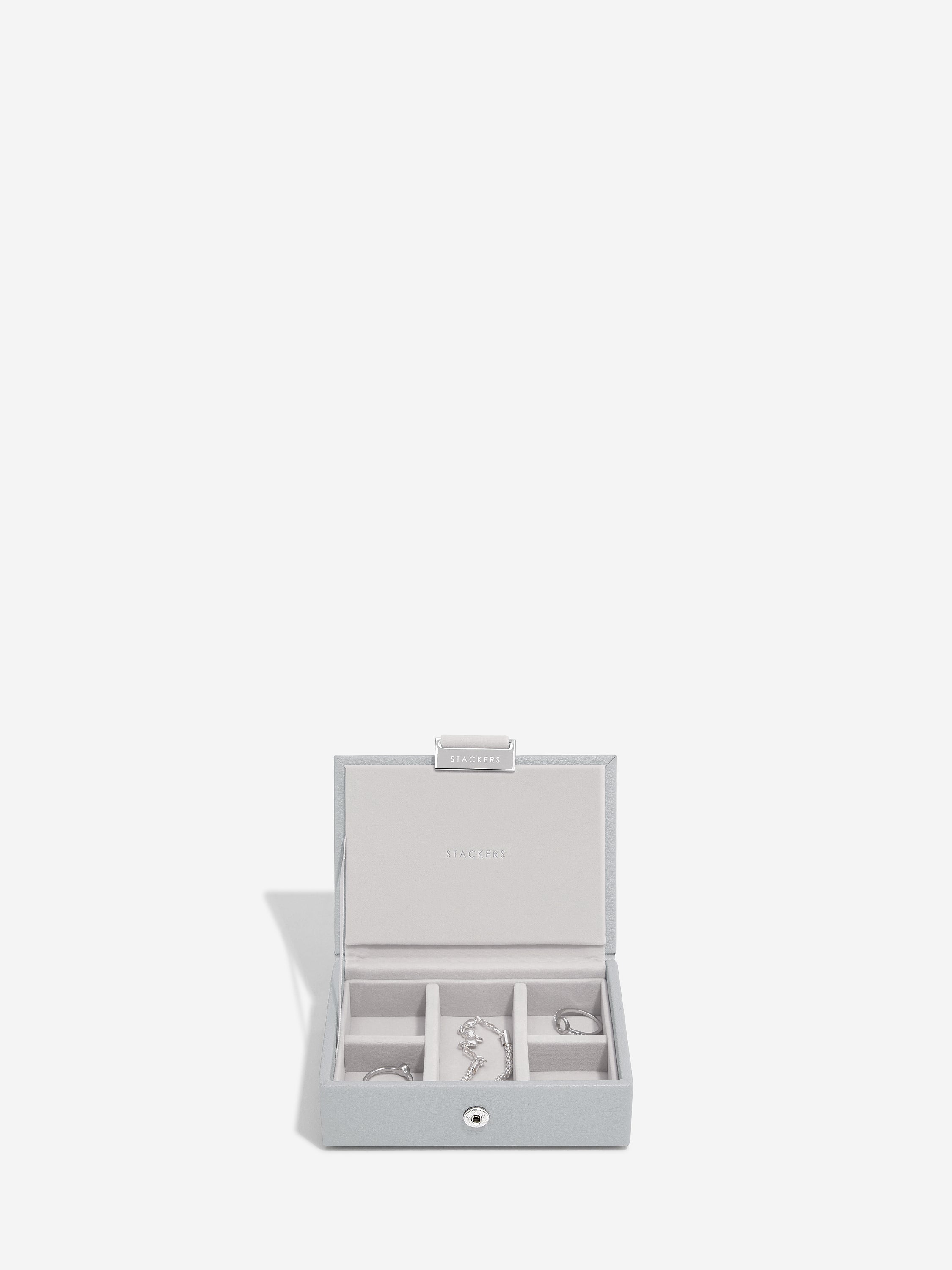 Stackers Micro Boîte à Bijoux Lot de 2 Gris