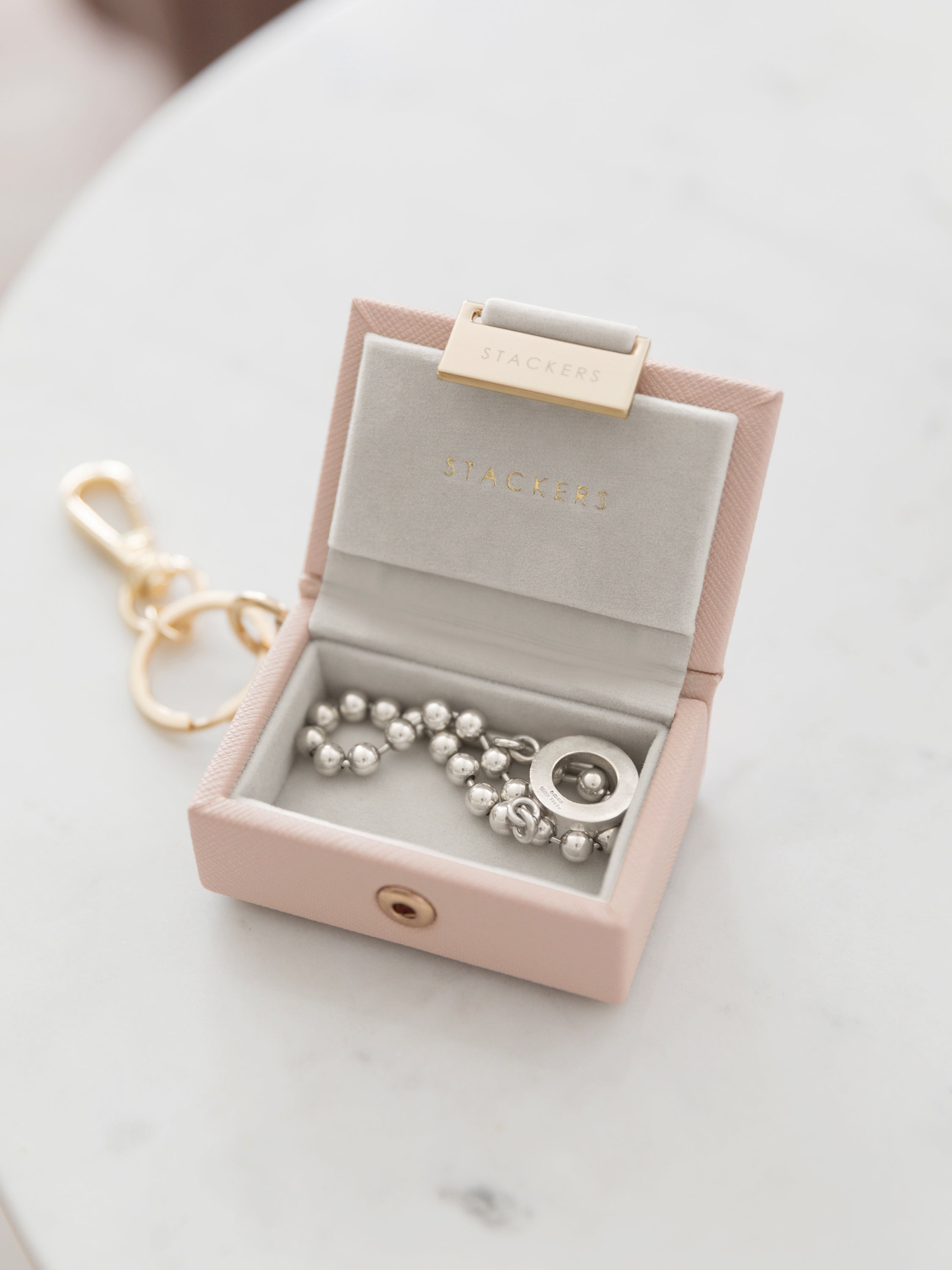 Stackers Porte-clés Boîte à Bijoux Rose