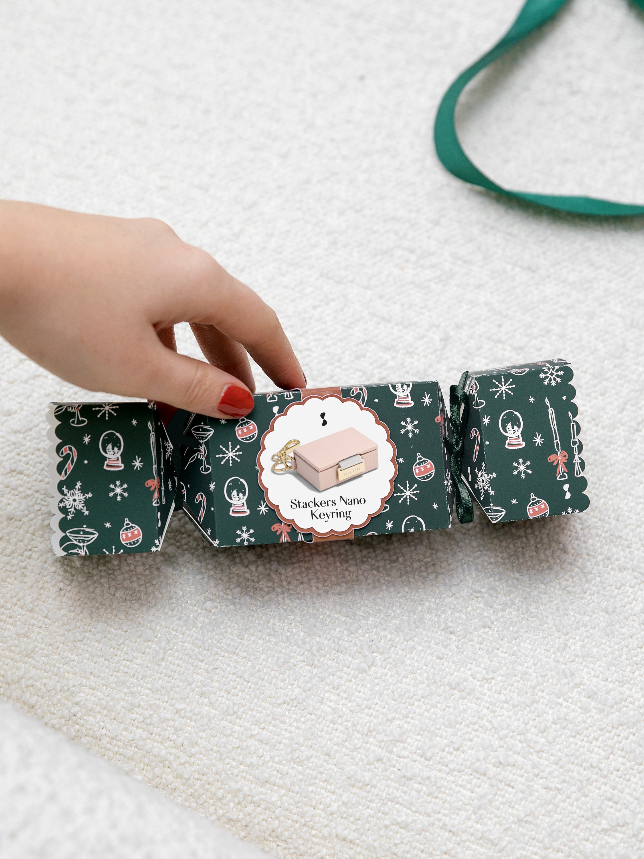 Stackers Porte-clés de boîte à bijoux en rose Party Cracker