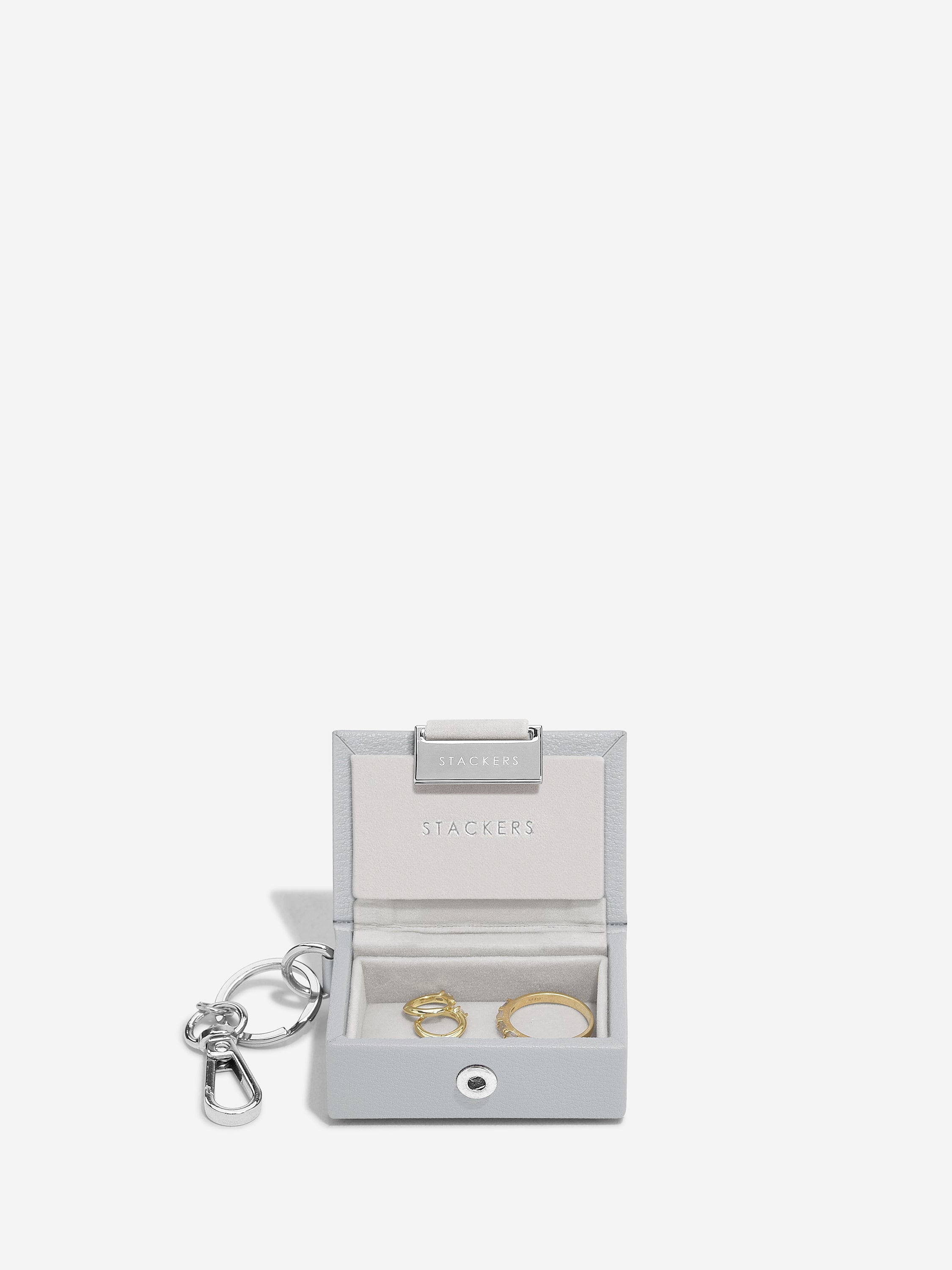Stackers Jewellery Box Keyring in Party Cracker Grey