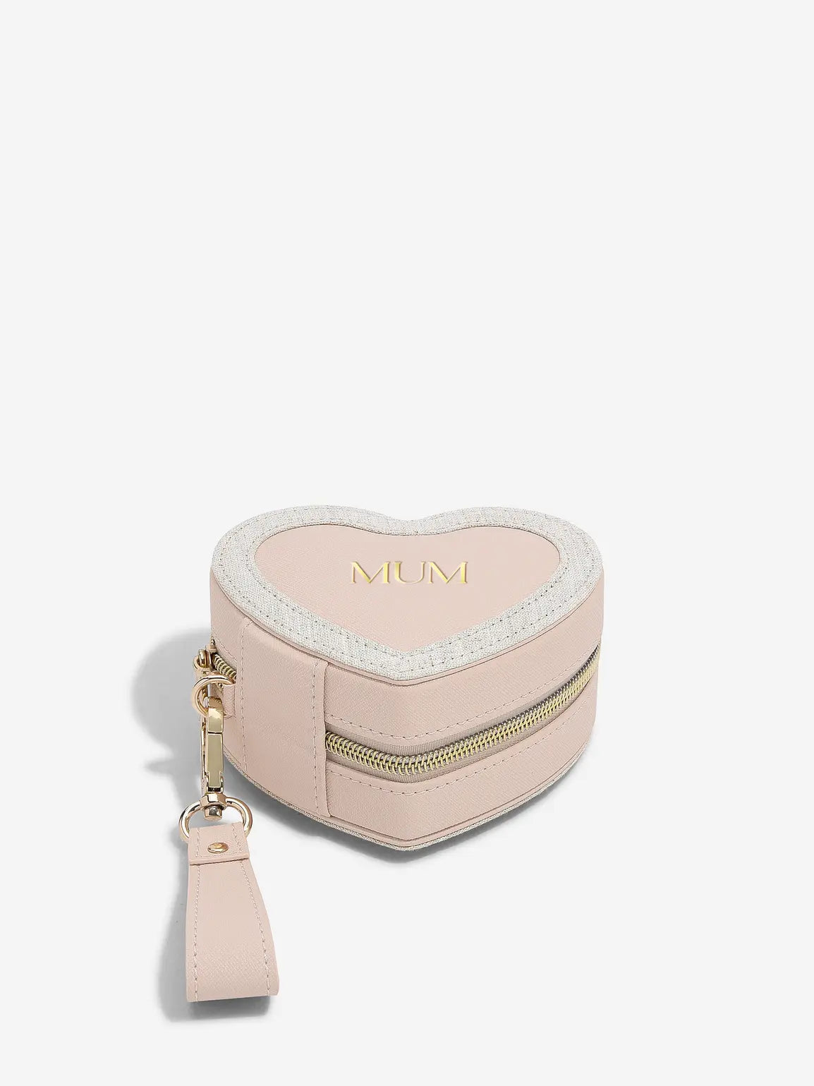 Stackers Mum Heart Travel Jewellery Box Pink
