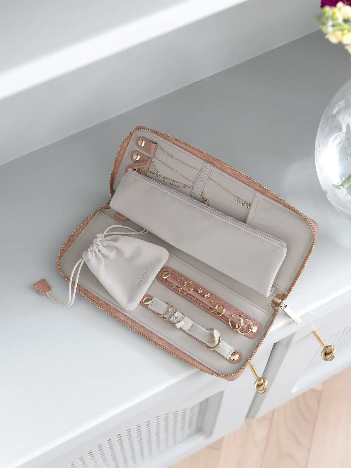 Stackers Rouleau à bijoux Rose Cuivré Laqué