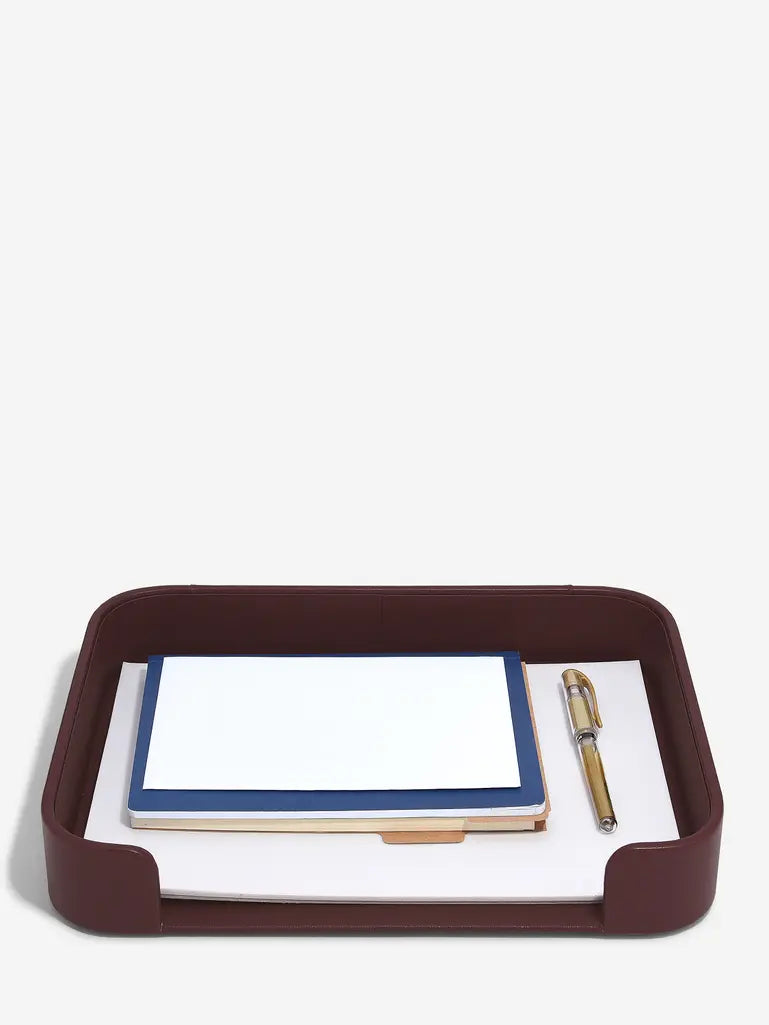 Stackers Desk Organizer Set Garnet Red