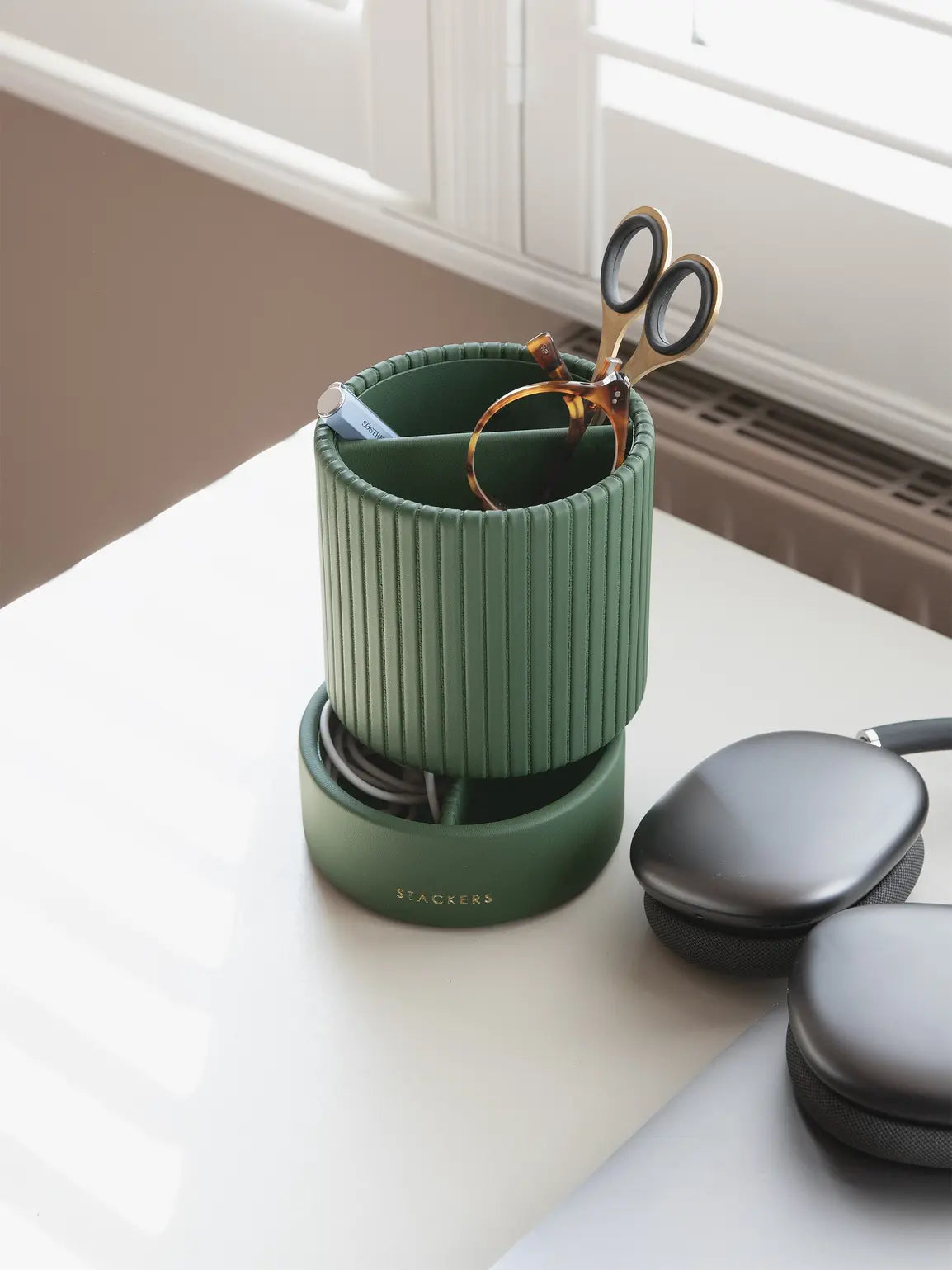 Stackers Pen Holder Emerald Green 