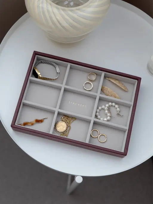 Stackers Compartiment standard pour boîte à bijoux classique Bordeaux