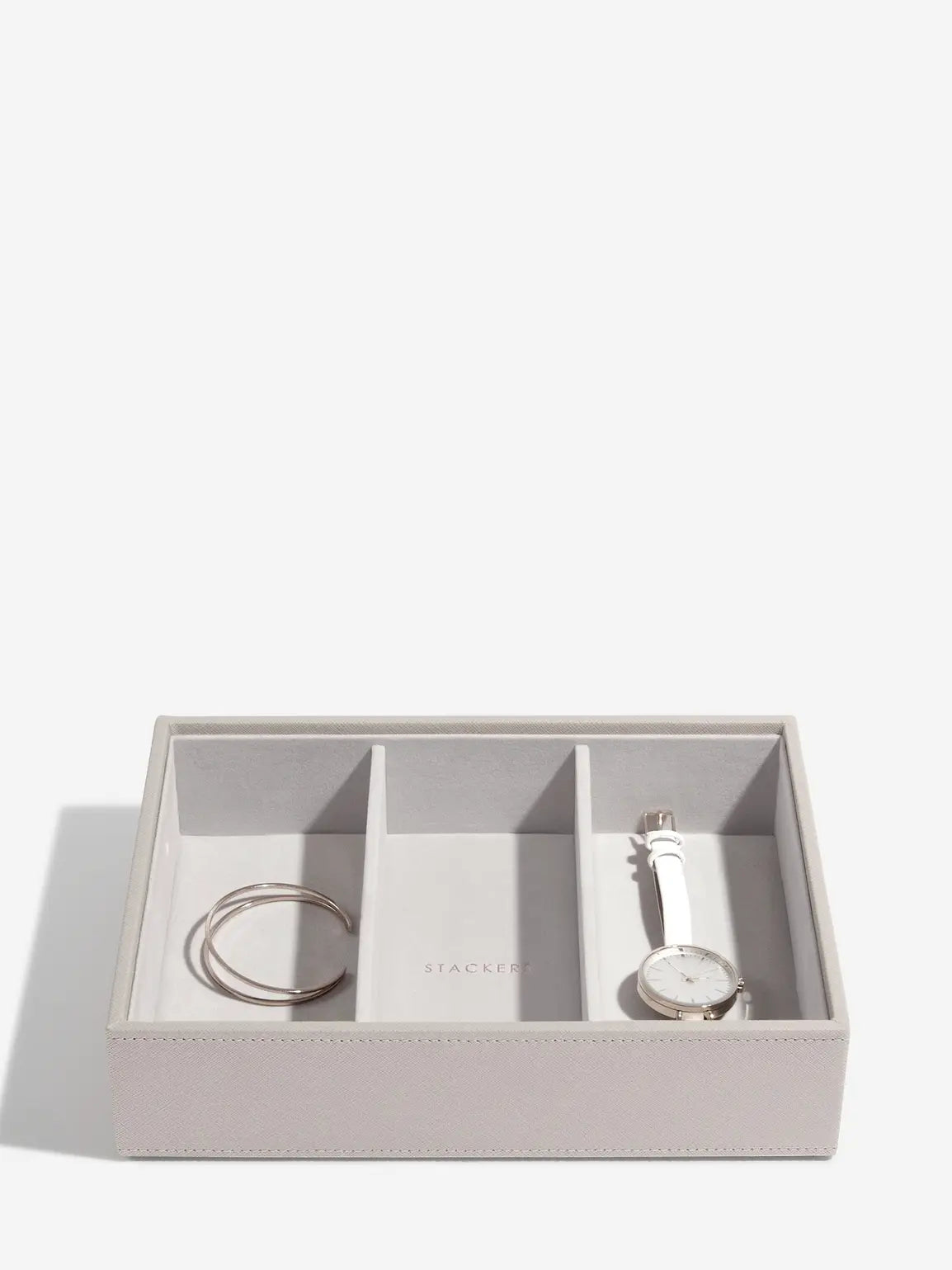 Stackers Classic Boîte à Bijoux Lot de 2 Taupe Raffia